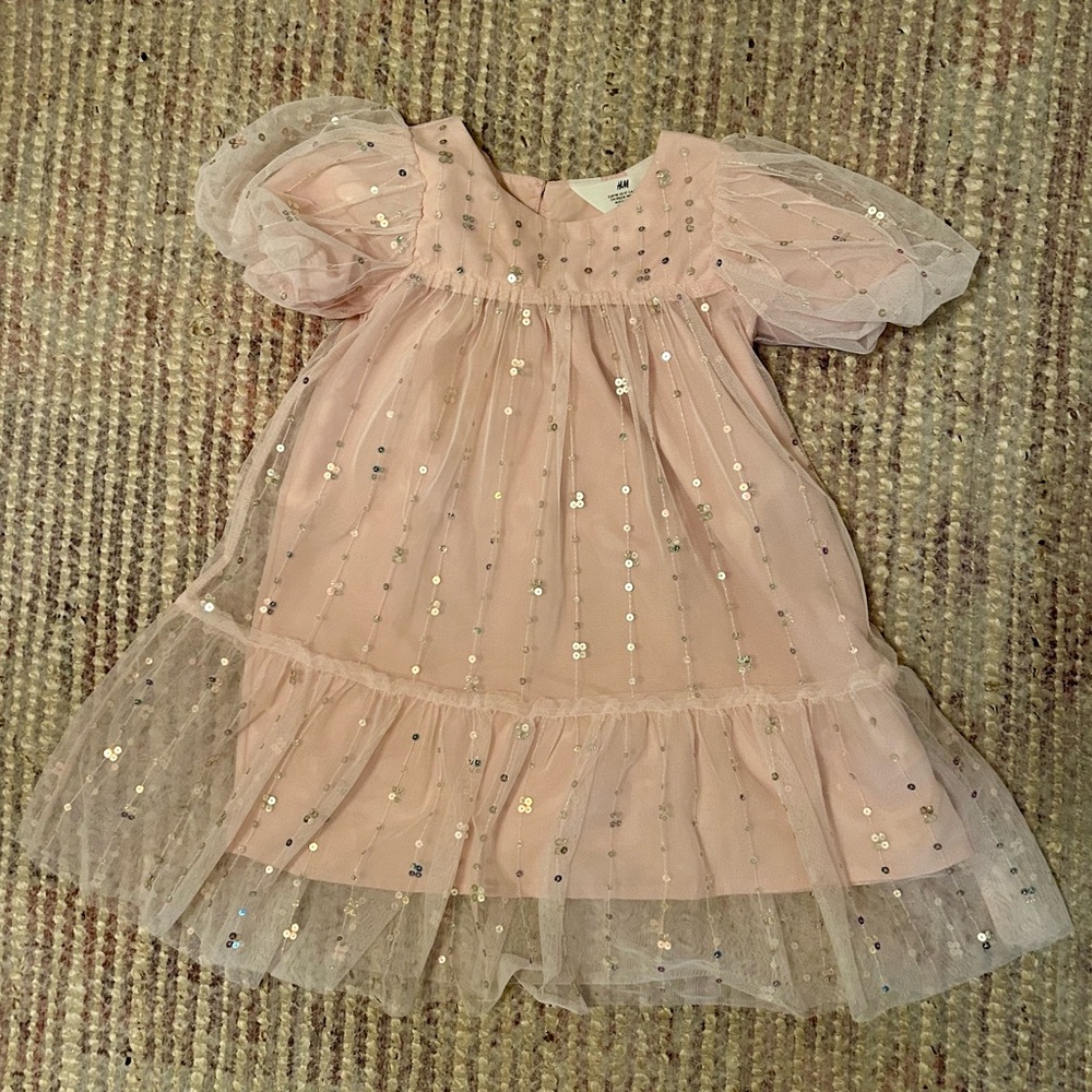 H&M Light Pink Sequin Dress